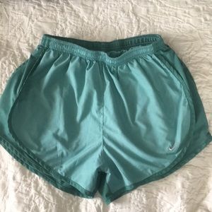 Teal Nike Dri-Fit Shorts - Small